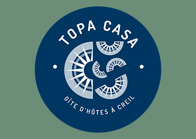 Identité visuelle & site web Topa Casa – Gîtes d’hôtes à Creil | Cybermalice
